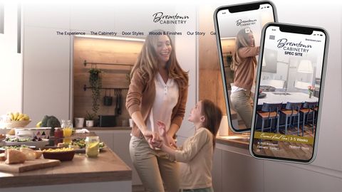 marketing website and spec book on large and small screens